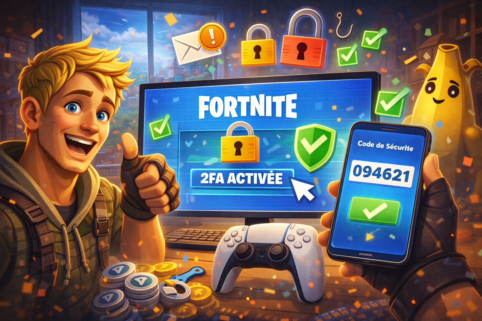 Comment activer la 2F sur Fortnite pour sécuriser son compte