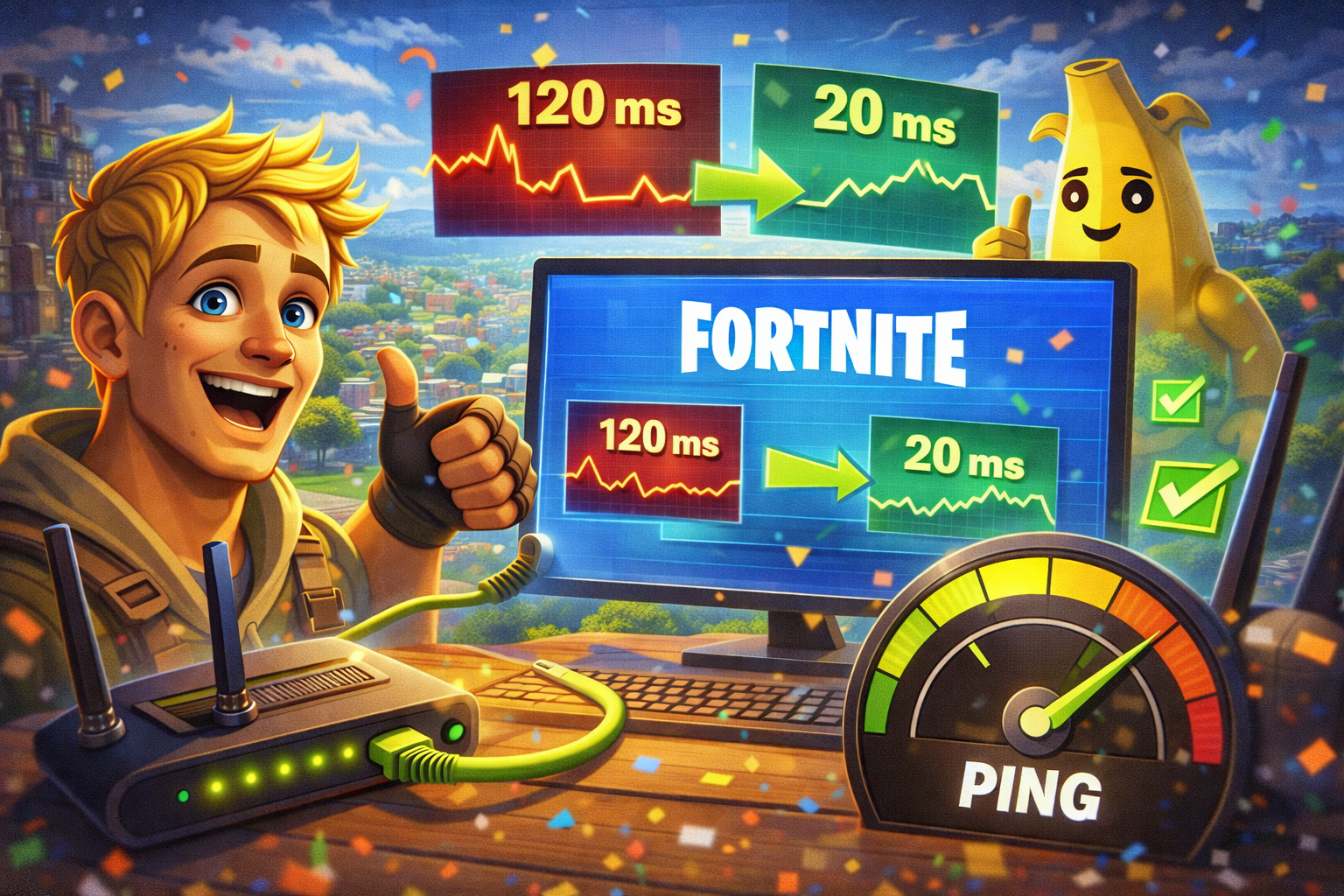 Comment réduire son ping Fortnite pour gagner en fluidité ? 