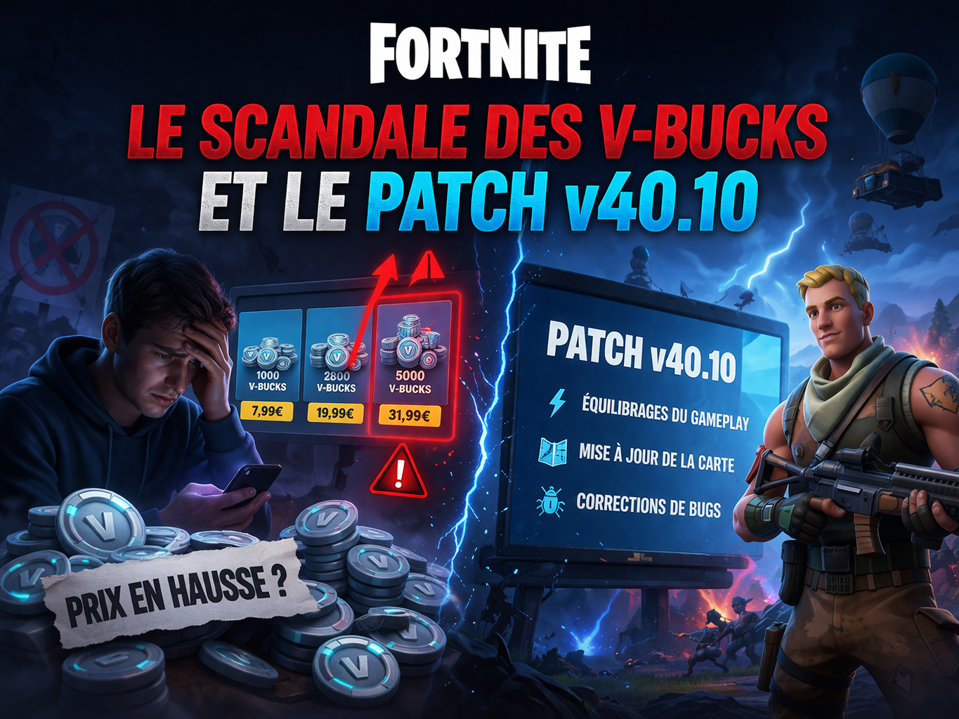 Fortnite : Le scandale des V-Bucks et le patch v40.10