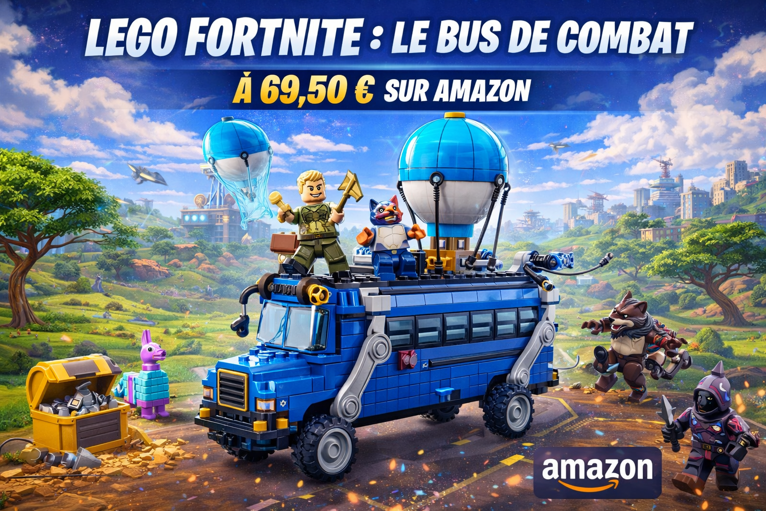 LEGO Fortnite : Le Bus de Combat à 69,50 € sur Amazon