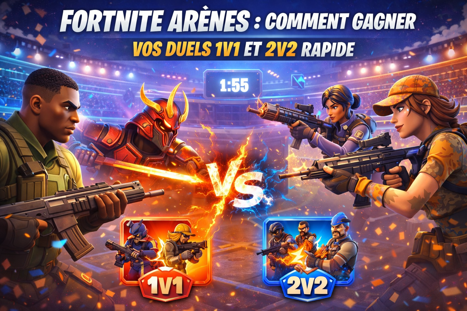 Fortnite Arènes : Comment gagner vos duels 1v1 et 2v2 rapide
