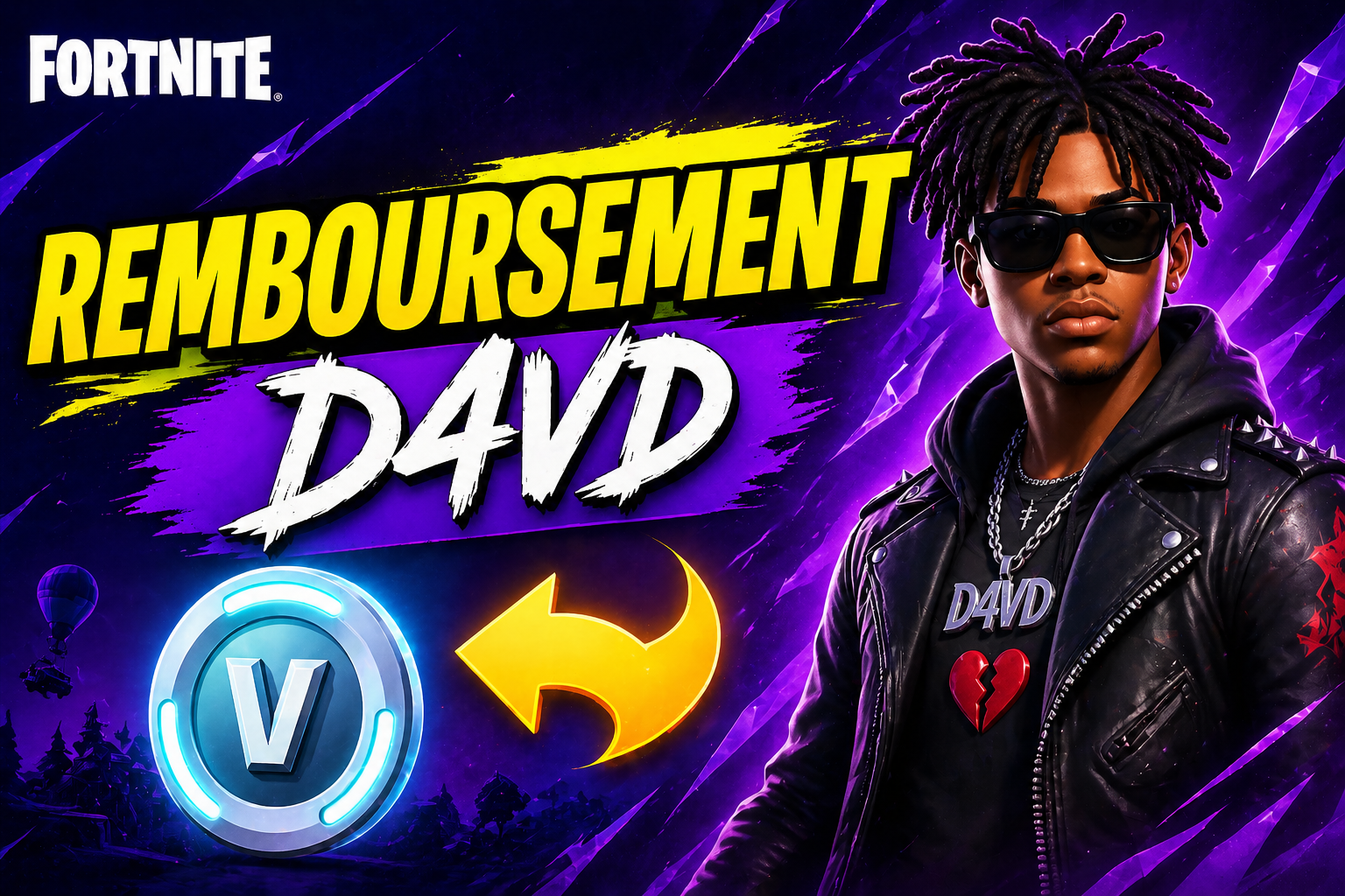 Fortnite : Procédure de remboursement des cosmétiques d4vd
